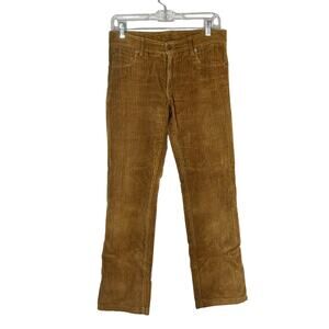 Paul & Joe Paris Corduroy Jeans Low Rise Straight Leg Brown Size 29